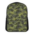 Dark Green Camouflage Print Casual Backpack