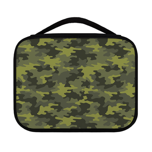 Dark Green Camouflage Print Classic Bible Case