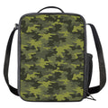 Dark Green Camouflage Print Crossbody Lunch Bag