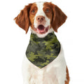 Dark Green Camouflage Print Dog Bandana