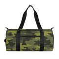 Dark Green Camouflage Print Gym Bag
