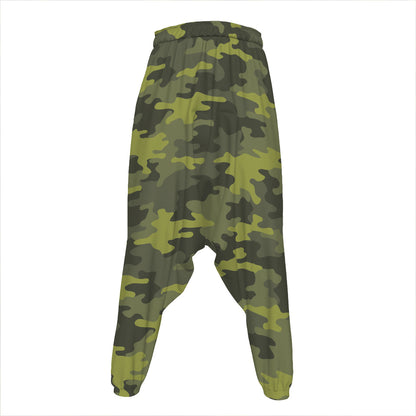 Dark Green Camouflage Print Hammer Pants