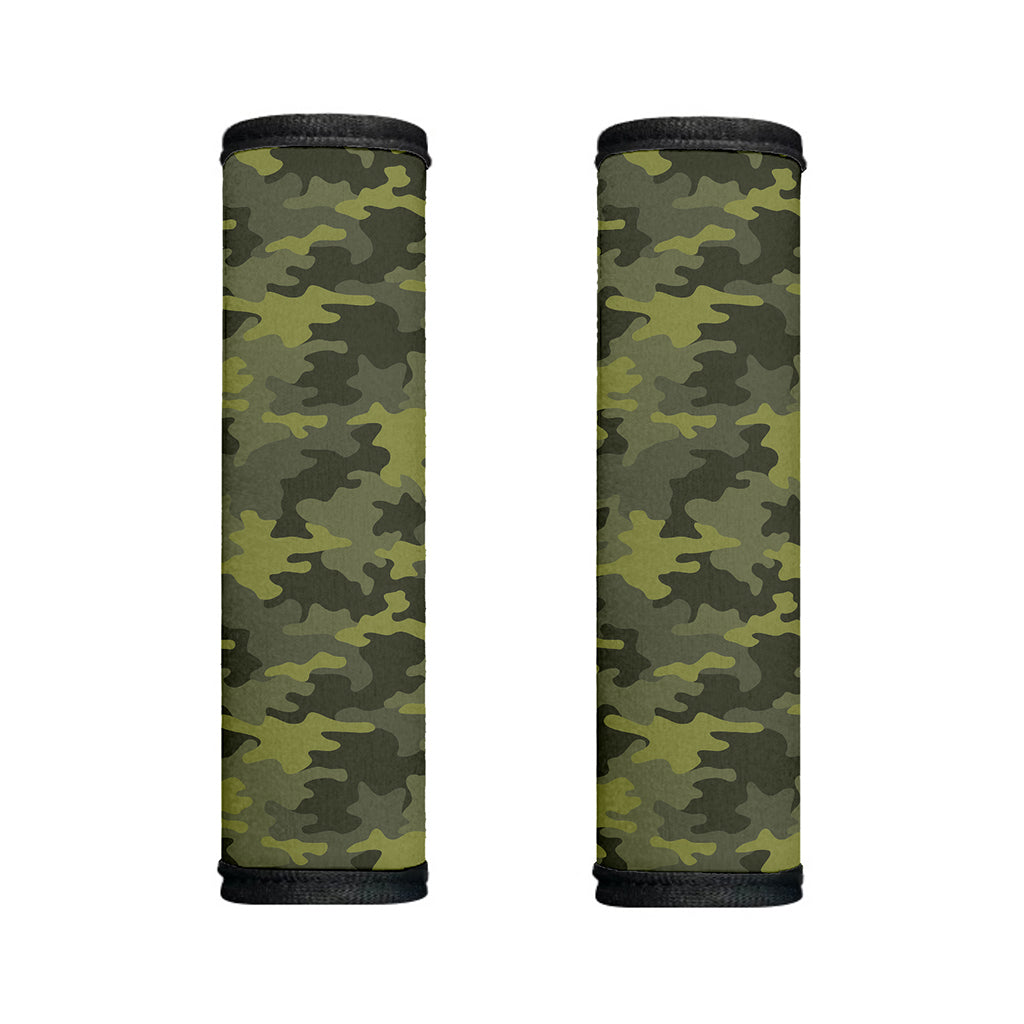Dark Green Camouflage Print Handle Covers
