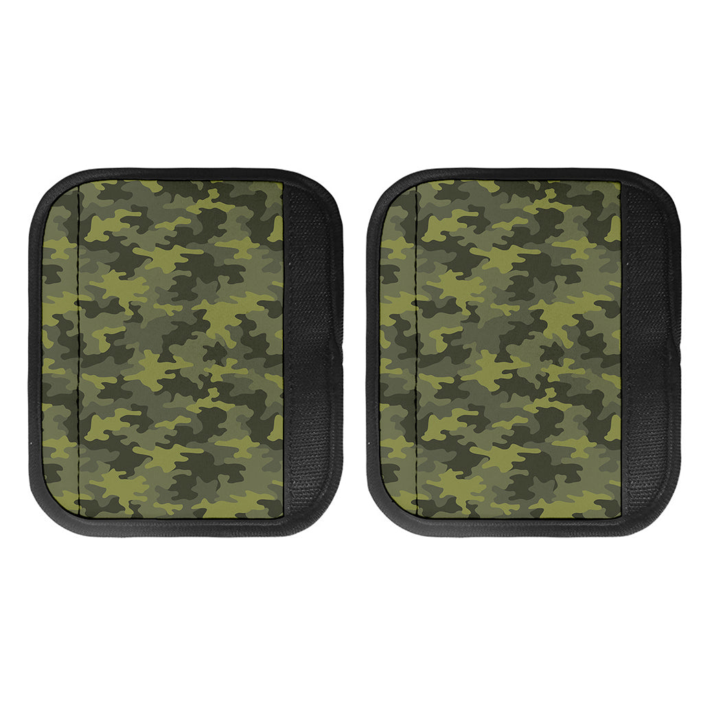 Dark Green Camouflage Print Handle Covers