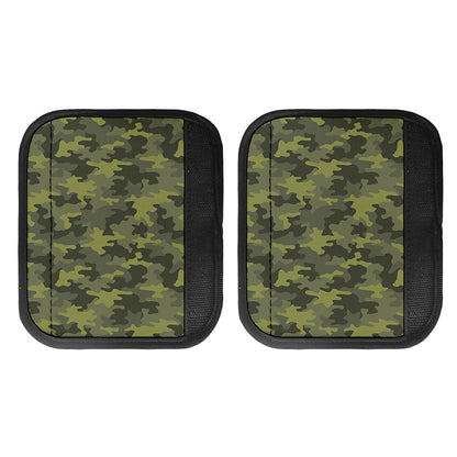 Dark Green Camouflage Print Handle Covers
