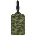 Dark Green Camouflage Print Luggage Tag
