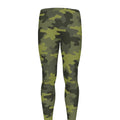 Dark Green Camouflage Print Men's Leggings