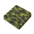 Dark Green Camouflage Print Outdoor Seat Cushion Cover