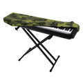 Dark Green Camouflage Print Piano Keyboard Cover