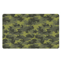 Dark Green Camouflage Print Polyester Doormat