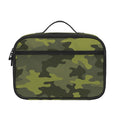 Dark Green Camouflage Print Portable Lunch Bag