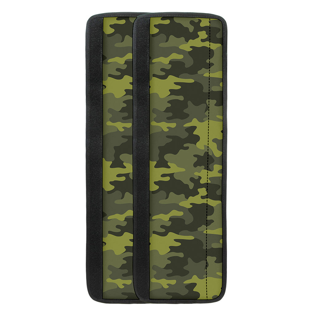 Dark Green Camouflage Print Refrigerator Handle Covers