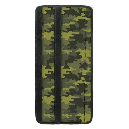 Dark Green Camouflage Print Refrigerator Handle Covers