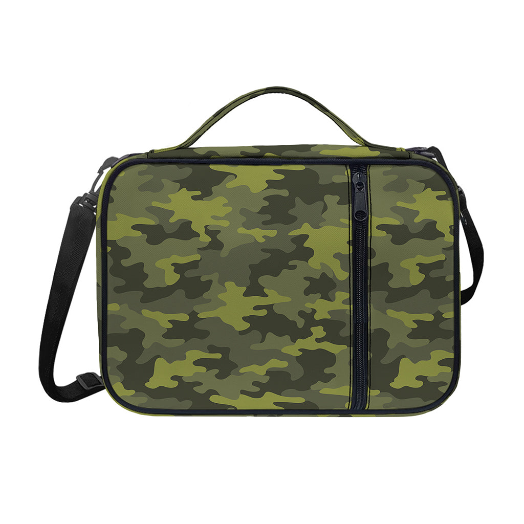 Dark Green Camouflage Print Shoulder Strap Bible Bag