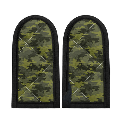 Dark Green Camouflage Print Skillet Handle Cover