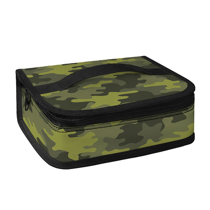 Dark Green Camouflage Print Small Lunch Bag