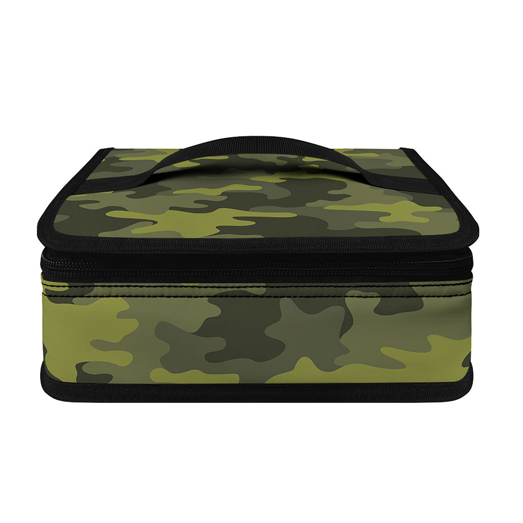 Dark Green Camouflage Print Small Lunch Bag