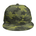 Dark Green Camouflage Print Snapback Cap