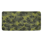 Dark Green Camouflage Print Towel