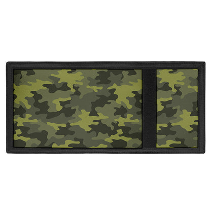Dark Green Camouflage Print Trifold Wallet