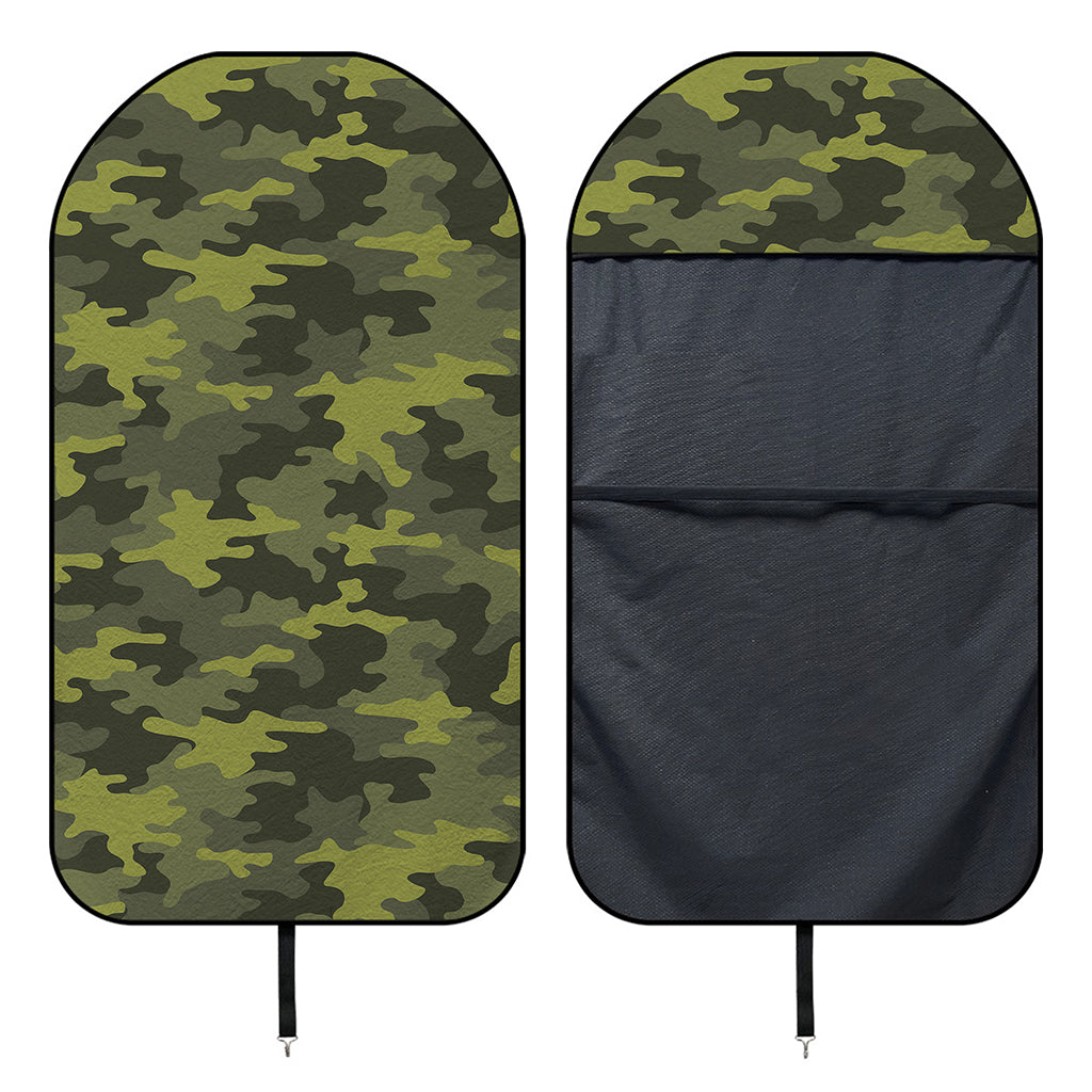 Dark Green Camouflage Print Waterproof Car Seat Cover
