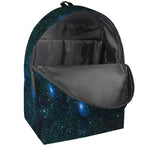 Dark Green Galaxy Space Print Backpack