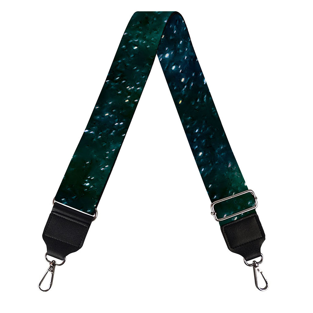 Dark Green Galaxy Space Print Bag Strap