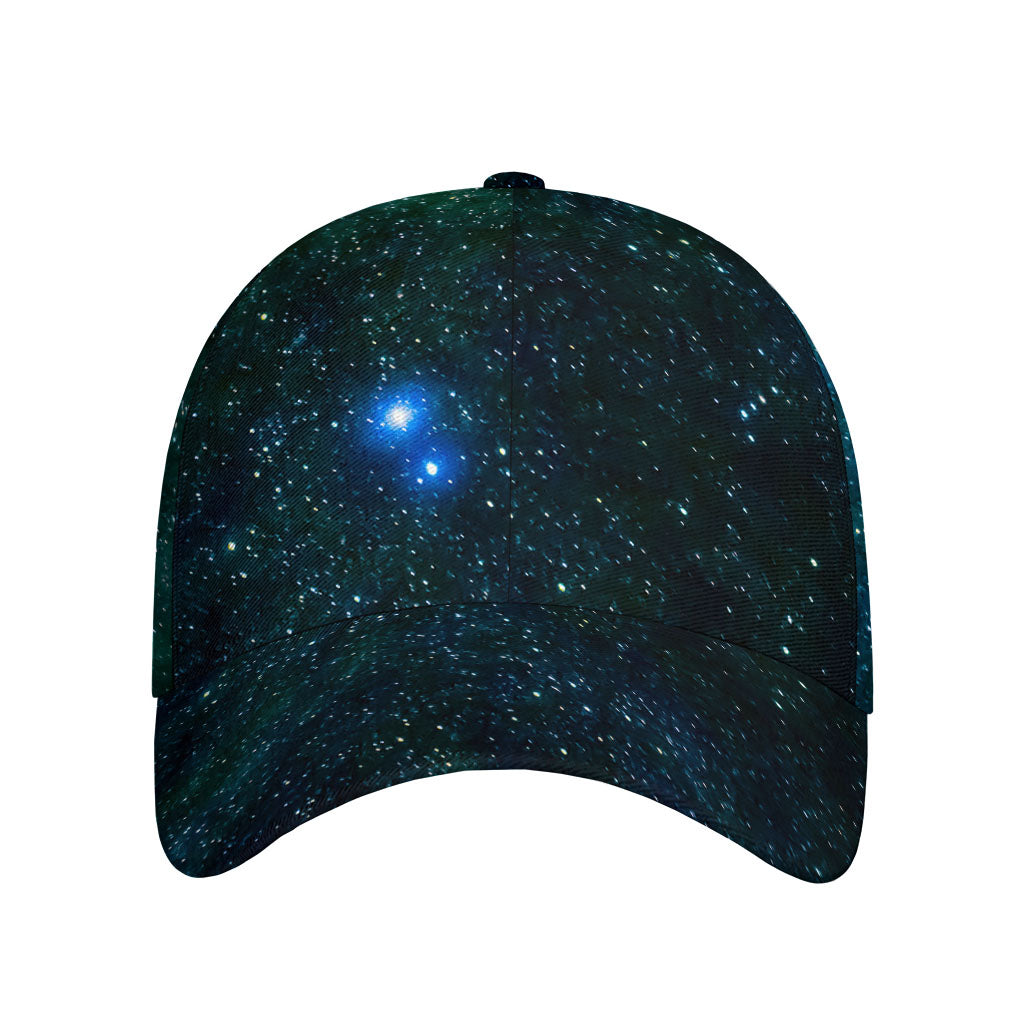 Dark Green Galaxy Space Print Baseball Cap
