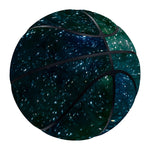Dark Green Galaxy Space Print Basketball