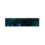 Dark Green Galaxy Space Print Bed Runner