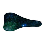 Dark Green Galaxy Space Print Bicycle Seat Cover