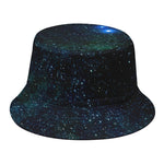 Dark Green Galaxy Space Print Bucket Hat