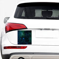 Dark Green Galaxy Space Print Car Sticker