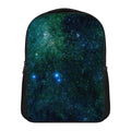 Dark Green Galaxy Space Print Casual Backpack