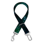 Dark Green Galaxy Space Print Dog Seat Belt