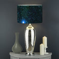 Dark Green Galaxy Space Print Drum Lamp Shade