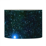 Dark Green Galaxy Space Print Drum Lamp Shade
