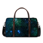 Dark Green Galaxy Space Print Duffle Bag