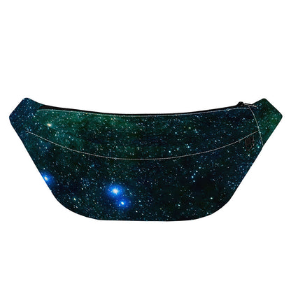 Dark Green Galaxy Space Print Fanny Pack