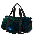 Dark Green Galaxy Space Print Gym Bag