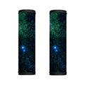Dark Green Galaxy Space Print Handle Covers