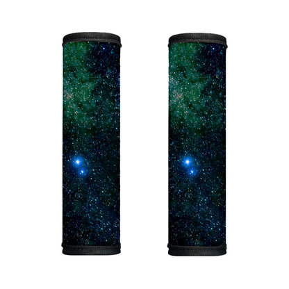Dark Green Galaxy Space Print Handle Covers