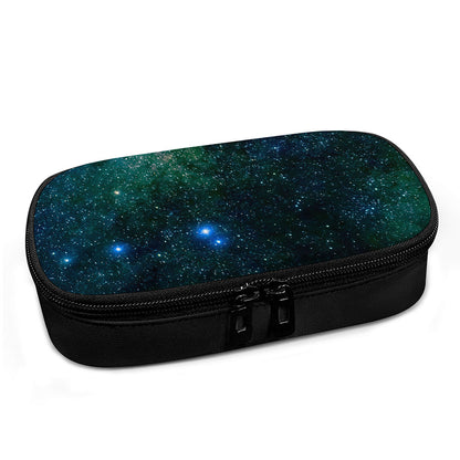 Dark Green Galaxy Space Print Insulin Cooler Travel Case