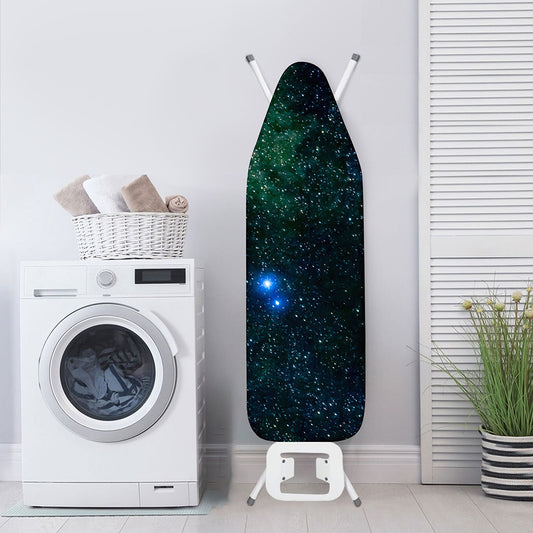 Dark Green Galaxy Space Print Ironing Board Cover