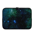 Dark Green Galaxy Space Print Laptop Sleeve