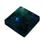 Dark Green Galaxy Space Print Outdoor Seat Cushion Cover