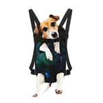 Dark Green Galaxy Space Print Pet Carrier Backpack