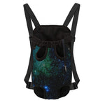 Dark Green Galaxy Space Print Pet Carrier Backpack