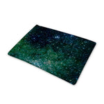 Dark Green Galaxy Space Print Pet Cooling Mat Cover