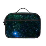 Dark Green Galaxy Space Print Portable Lunch Bag